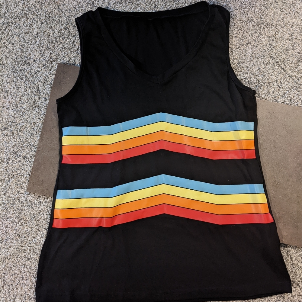 Sleeveless V-neck tank top
